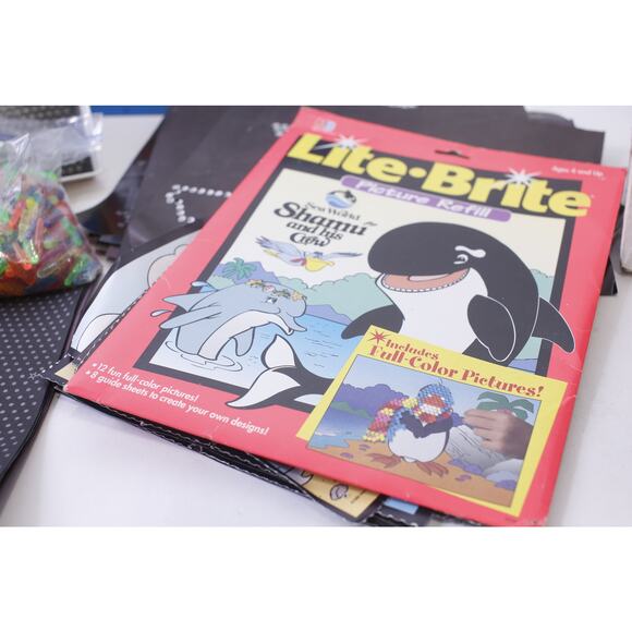 Light Brite, 1990, Milton, Bradley, Tons Of Papers And Accessories, Medium, Acti - Picture 3 of 8